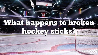 What happens to broken hockey sticks?