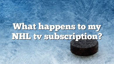 What happens to my NHL tv subscription?