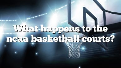 What happens to the ncaa basketball courts?