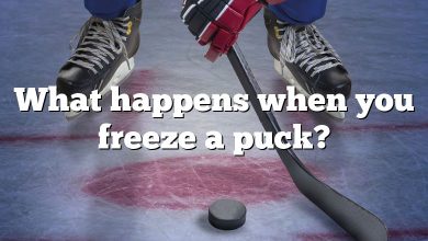 What happens when you freeze a puck?