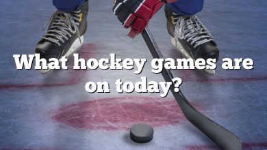 What hockey games are on today?