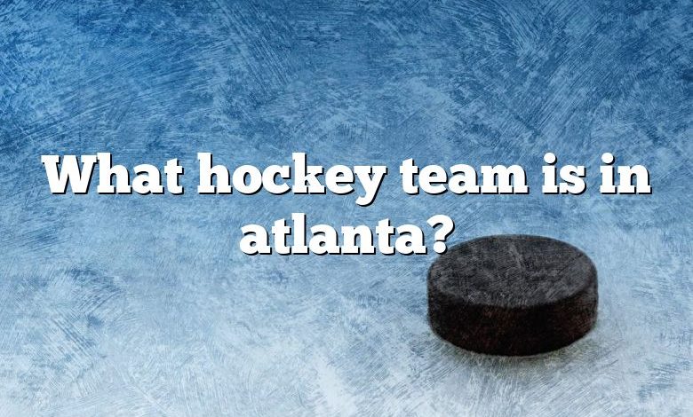 What hockey team is in atlanta?