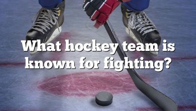 What hockey team is known for fighting?