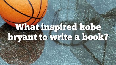 What inspired kobe bryant to write a book?