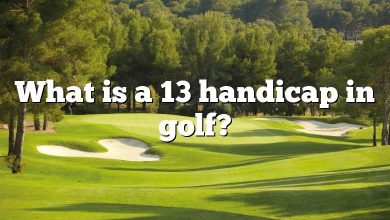 What is a 13 handicap in golf?