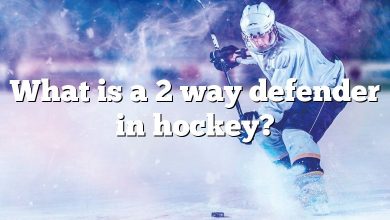 What is a 2 way defender in hockey?