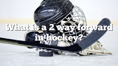 What is a 2 way forward in hockey?