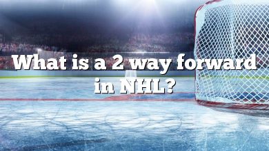 What is a 2 way forward in NHL?