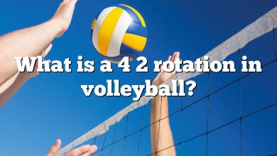 What is a 4 2 rotation in volleyball?