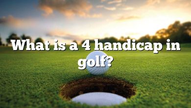 What is a 4 handicap in golf?