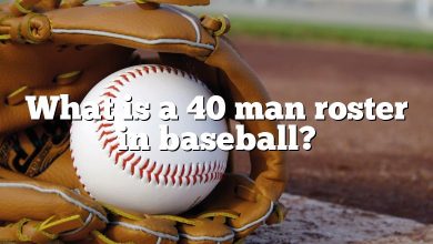 What is a 40 man roster in baseball?
