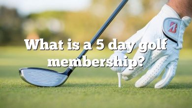 What is a 5 day golf membership?