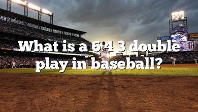 What is a 6 4 3 double play in baseball?