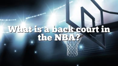 What is a back court in the NBA?