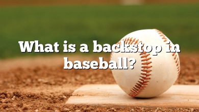 What is a backstop in baseball?