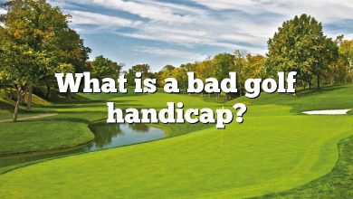 What is a bad golf handicap?