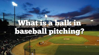 What is a balk in baseball pitching?