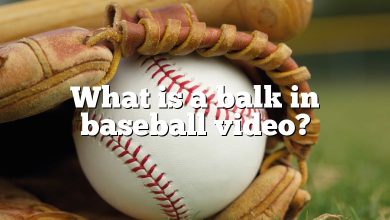 What is a balk in baseball video?