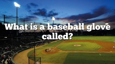 What is a baseball glove called?