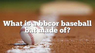 What is a bbcor baseball bat made of?