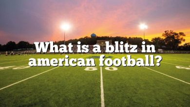 What is a blitz in american football?