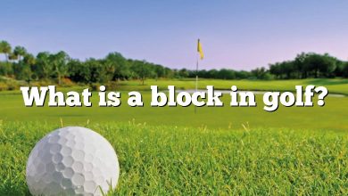 What is a block in golf?