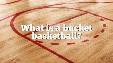 What is a bucket basketball?