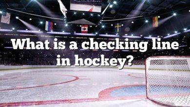 What is a checking line in hockey?