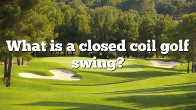 What is a closed coil golf swing?