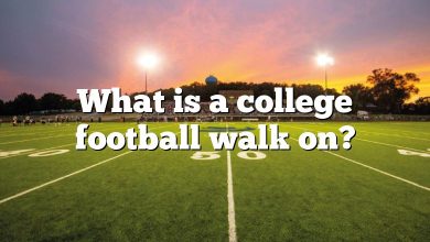 What is a college football walk on?