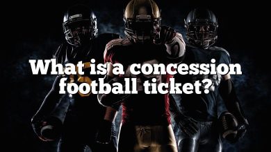 What is a concession football ticket?