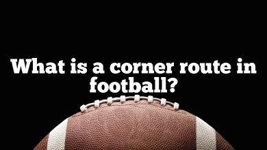 What is a corner route in football?