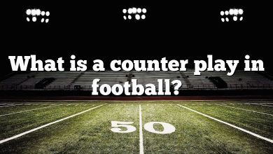 What is a counter play in football?