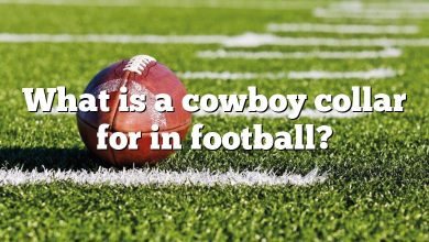 What is a cowboy collar for in football?