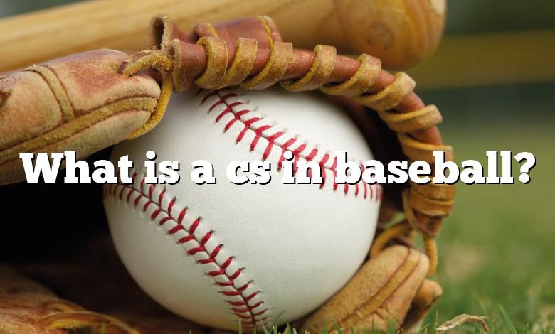What is a cs in baseball?