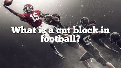 What is a cut block in football?