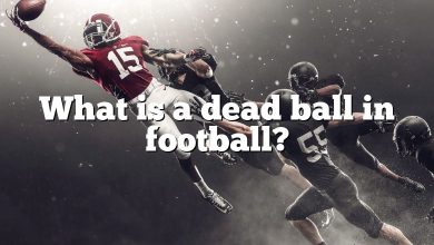 What is a dead ball in football?