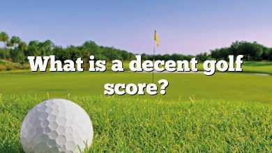 What is a decent golf score?