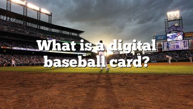 What is a digital baseball card?