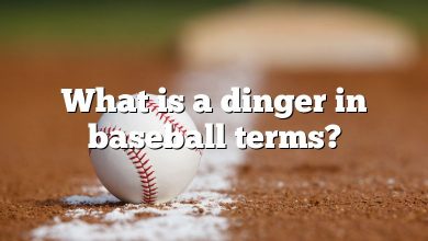 What is a dinger in baseball terms?