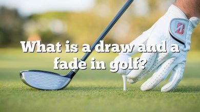 What is a draw and a fade in golf?