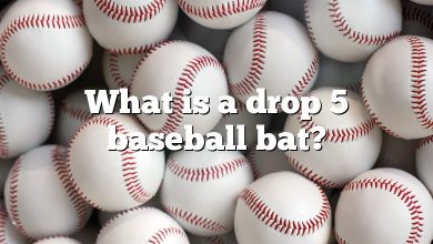 What is a drop 5 baseball bat?