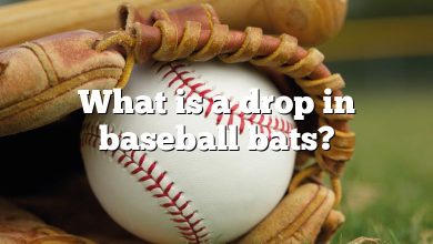 What is a drop in baseball bats?