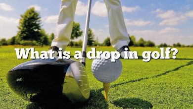 What is a drop in golf?
