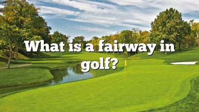 What is a fairway in golf?