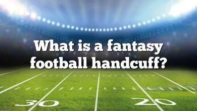 What is a fantasy football handcuff?