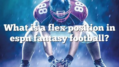 What is a flex position in espn fantasy football?