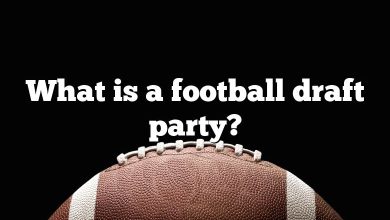 What is a football draft party?