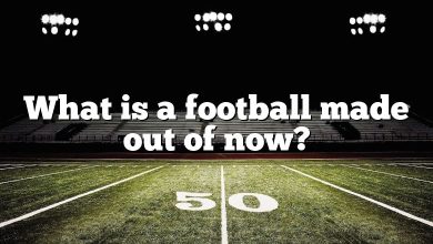 What is a football made out of now?