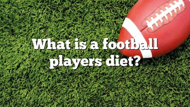 What is a football players diet?